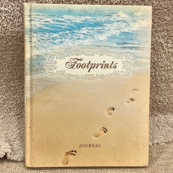 Footprints Religious Christian Devotional Inspirational Journal Notebook - Picture 1 of 5